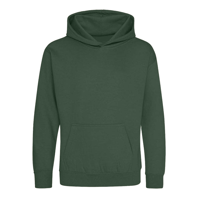 Bottle Green - Front - Awdis Childrens-Kids Hoodie