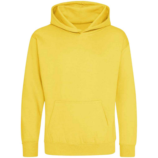 Sun Yellow - Front - Awdis Childrens-Kids Hoodie