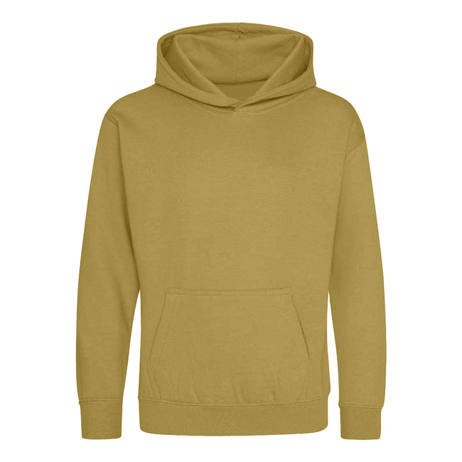 Khaki - Front - Awdis Childrens-Kids Hoodie