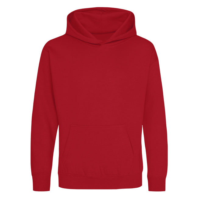 Fire Red - Front - Awdis Childrens-Kids Hoodie