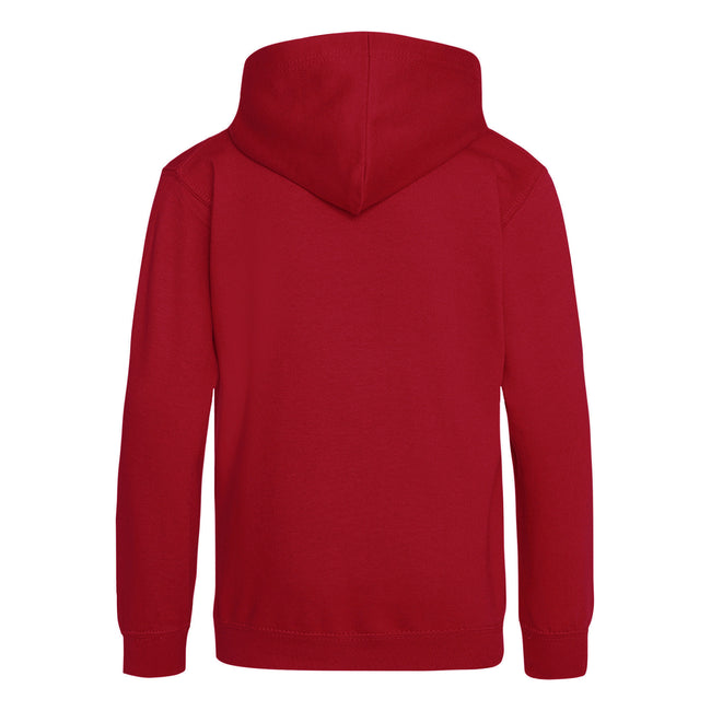 Fire Red - Back - Awdis Childrens-Kids Hoodie