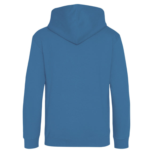 Sapphire Blue - Back - Awdis Childrens-Kids Hoodie