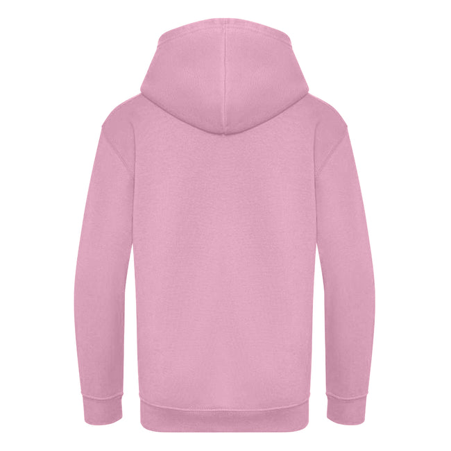 Candyfloss Pink - Back - Awdis Childrens-Kids Hoodie