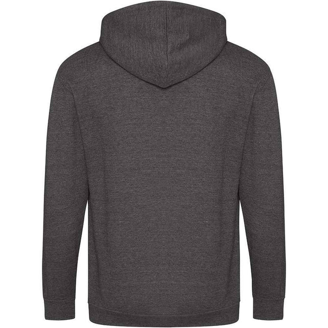 Charcoal - Back - Awdis Mens Full Zip Hoodie