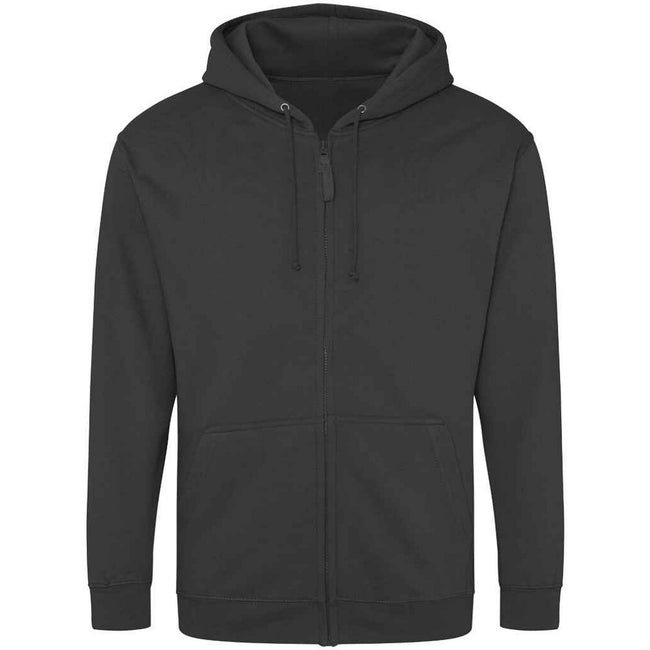 Storm Grey - Front - Awdis Mens Full Zip Hoodie