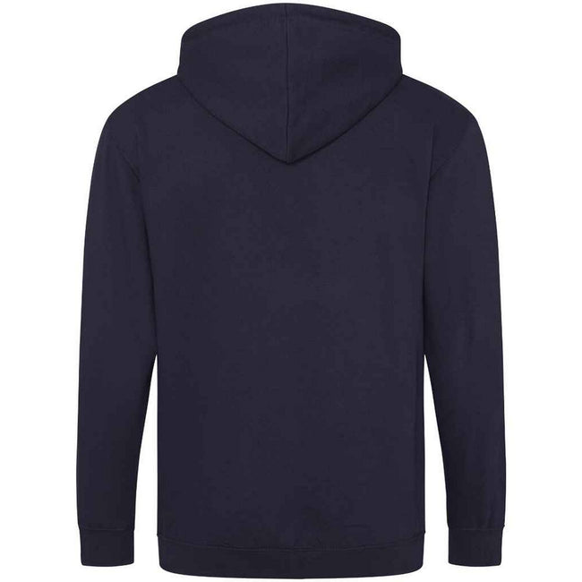 New French Navy - Back - Awdis Mens Full Zip Hoodie