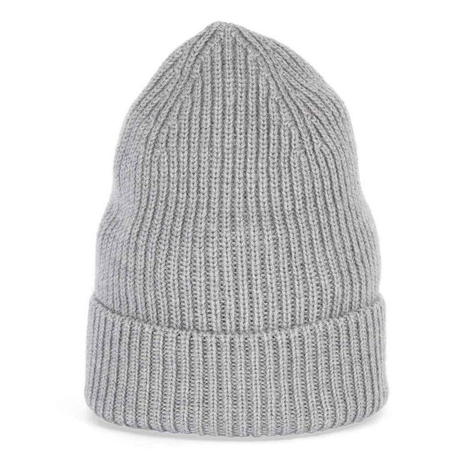 Moon Grey Heather - Front - Native Spirit Merino Wool Beanie