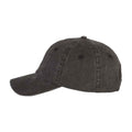 Black - Side - Native Spirit Unisex Adult Faded Washed Baseball Cap
