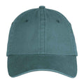 Amazon Green - Front - Native Spirit Unisex Adult Faded Washed Baseball Cap