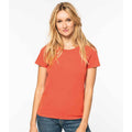 Paprika Red - Back - Native Spirit Womens-Ladies Faded Washed T-Shirt