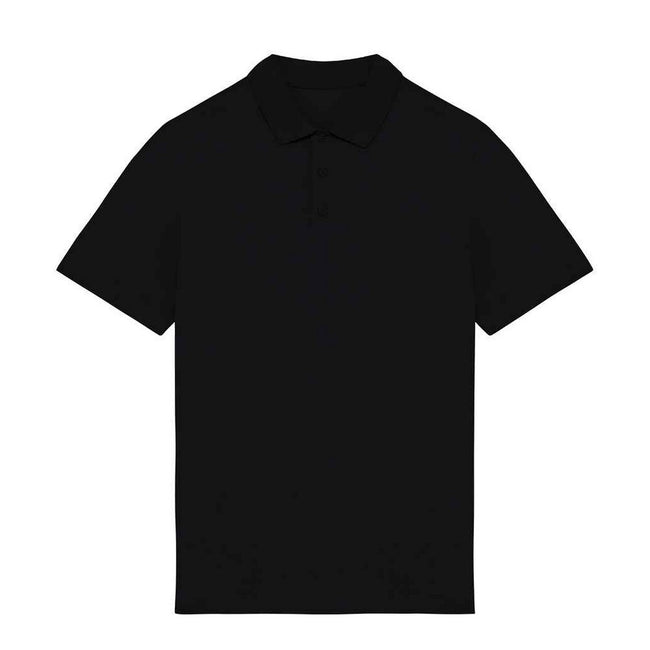 Black - Front - Native Spirit Mens Jersey Polo Shirt