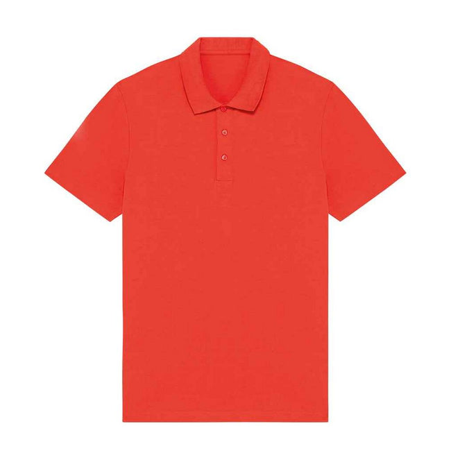 Paprika Red - Front - Native Spirit Mens Jersey Polo Shirt
