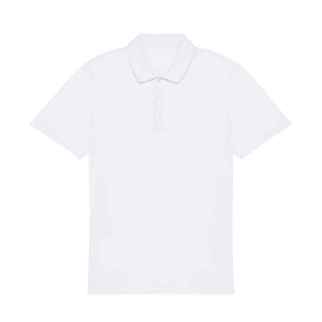 White - Front - Native Spirit Mens Jersey Polo Shirt