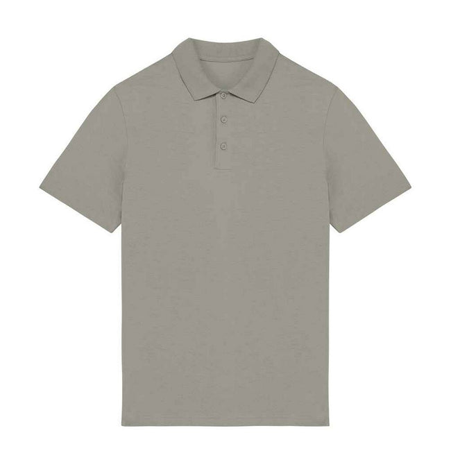 Almond Green - Front - Native Spirit Mens Jersey Polo Shirt