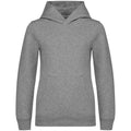 Moon Grey-Heather - Front - Native Spirit Childrens-Kids Hoodie