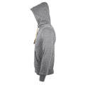 Grey Marl - Side - SOLS Sherpa Unisex Zip-Up Hooded Sweatshirt - Hoodie