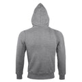 Grey Marl - Back - SOLS Sherpa Unisex Zip-Up Hooded Sweatshirt - Hoodie