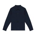 Navy Blue - Front - Native Spirit Mens Faded Work Jacket