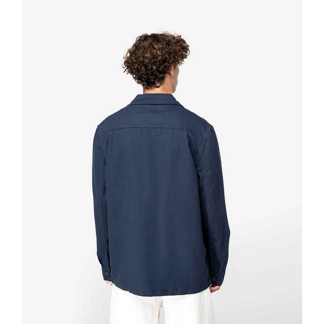 Indigo - Back - Native Spirit Mens Faded Work Jacket