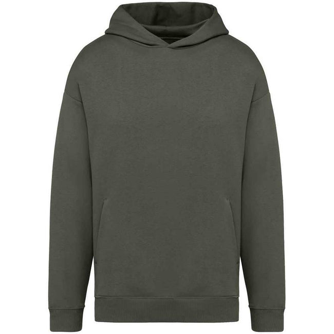 Organic Khaki - Front - Native Spirit Unisex Adult Oversized Hoodie