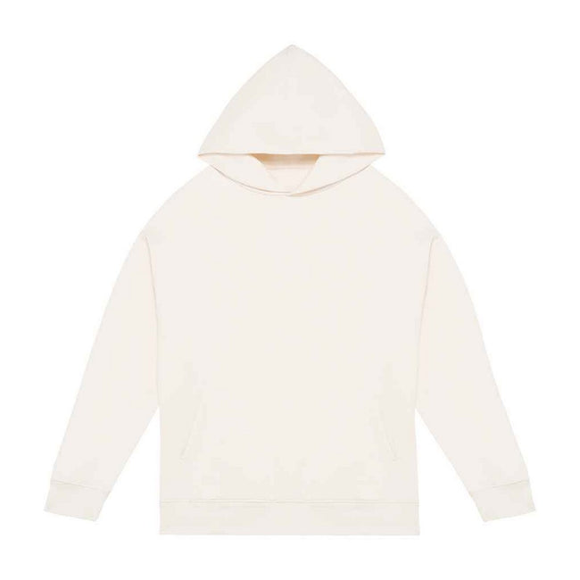 Ivory - Front - Native Spirit Unisex Adult Oversized Hoodie