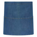 Blue Denim - Front - Brand Lab Unisex Adult Denim Short Apron