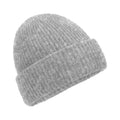 Grey - Front - Beechfield Cosy Ribbed Marl Beanie
