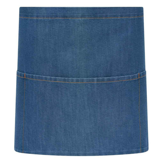 Blue - Front - Brand Lab Denim Short Apron