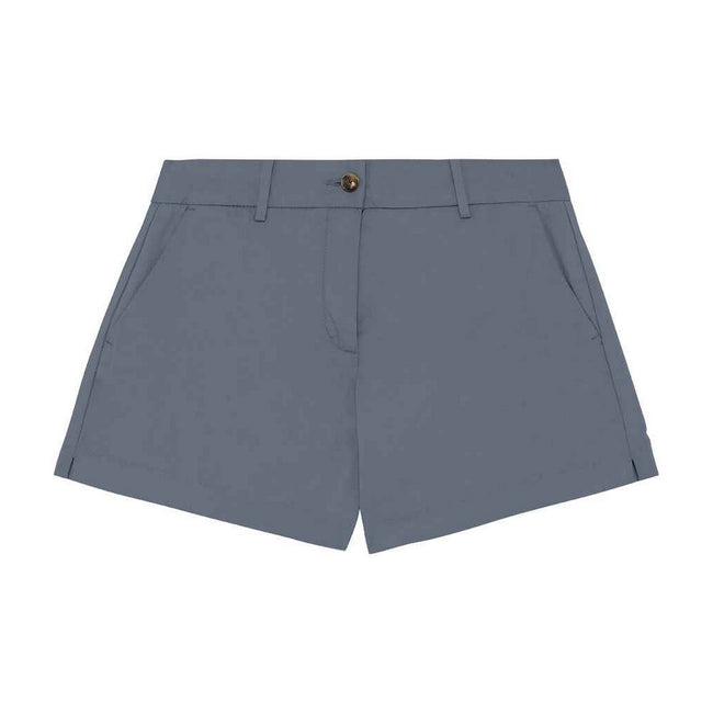 Mineral Grey - Front - Native Spirit Womens-Ladies Casual Shorts