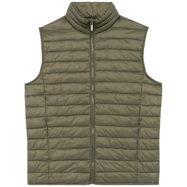Organic Khaki - Front - Native Spirit Mens Light Recycled Body Warmer