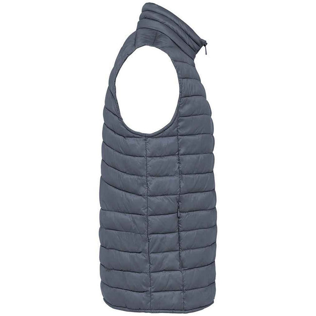Mineral Grey - Side - Native Spirit Mens Light Recycled Body Warmer