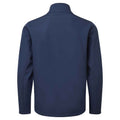 Navy - Back - Premier Mens Recycled Wind Resistant Soft Shell Jacket