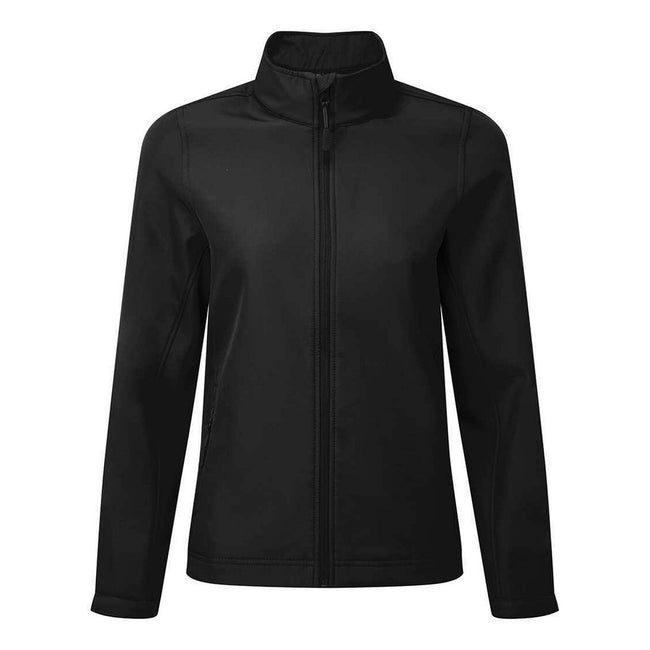 Deep Grey - Front - Premier Womens-Ladies Windchecker Soft Shell Jacket