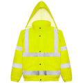 Yellow - Front - PRO RTX Mens High-Vis Bomber Jacket