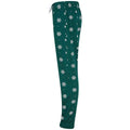 Bottle Green-White - Back - SF Minni Childrens-Kids Snowflake Lounge Pants