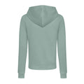 Dusty Green - Back - Awdis Womens-Ladies College Zoodie Hoodie