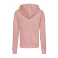 Dusty Pink - Back - Awdis Womens-Ladies College Zoodie Hoodie