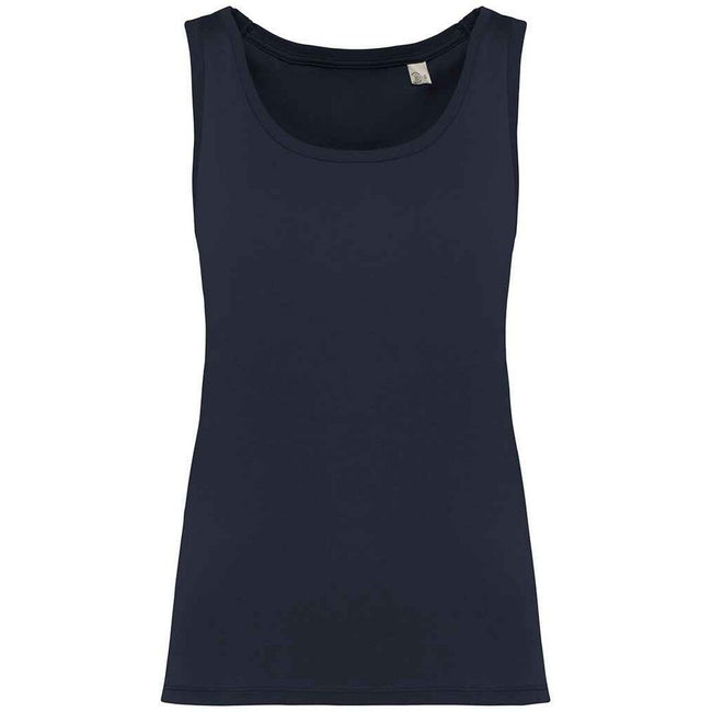 Navy Blue - Front - Native Spirit Womens-Ladies Tank Top