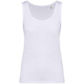 White - Front - Native Spirit Womens-Ladies Tank Top