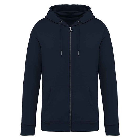 Navy Blue - Front - Native Spirit Unisex Adult Full Zip Hoodie