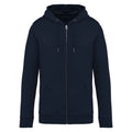 Navy Blue - Front - Native Spirit Unisex Adult Full Zip Hoodie
