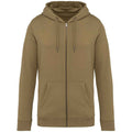 Light Olive - Front - Native Spirit Unisex Adult Full Zip Hoodie