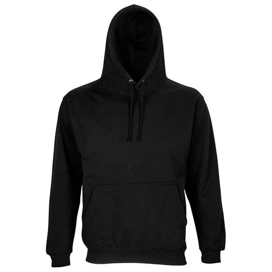Black - Front - SOLS Unisex Adult Condor Hoodie