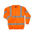 Fluorescent Orange - Front - Warrior Mens High-Vis Sweatshirt