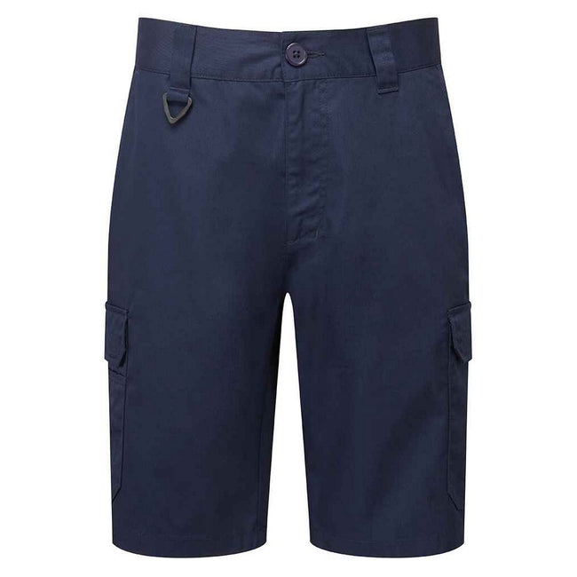 Navy - Front - Premier Mens Cargo Shorts