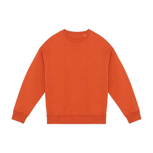 Burnt Brick - Front - Native Spirit Womens-Ladies Oversized Sweatshirt