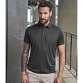 Dark Grey - Back - Tee Jays Mens Luxury Sport Polo Shirt