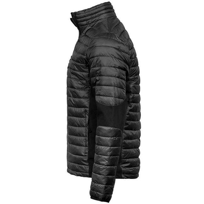 Black-Black - Back - Tee Jays Mens Crossover Padded Jacket