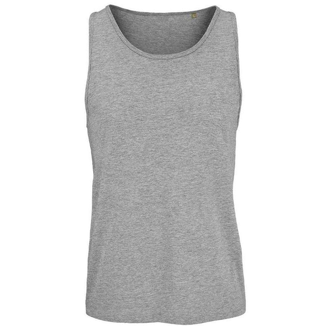 Grey Marl - Front - SOLS Unisex Adult Crusader Marl Tank Top