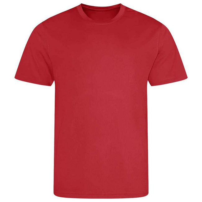 Fire Red - Back - AWDis Cool Mens T-Shirt
